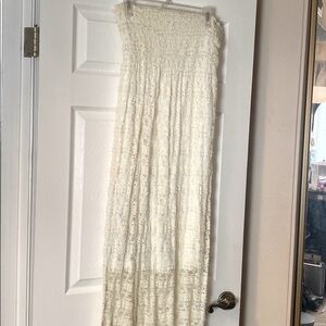 Beachy strapless maxi dress